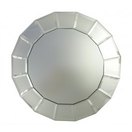 Beveled Block Mirror Charger Plate