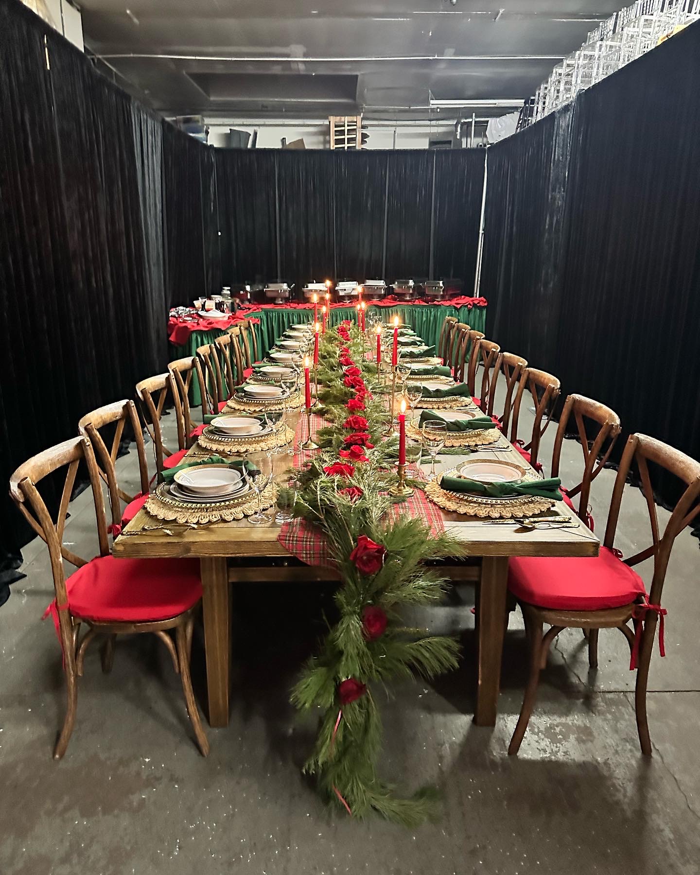 Farm Table xmas dinner